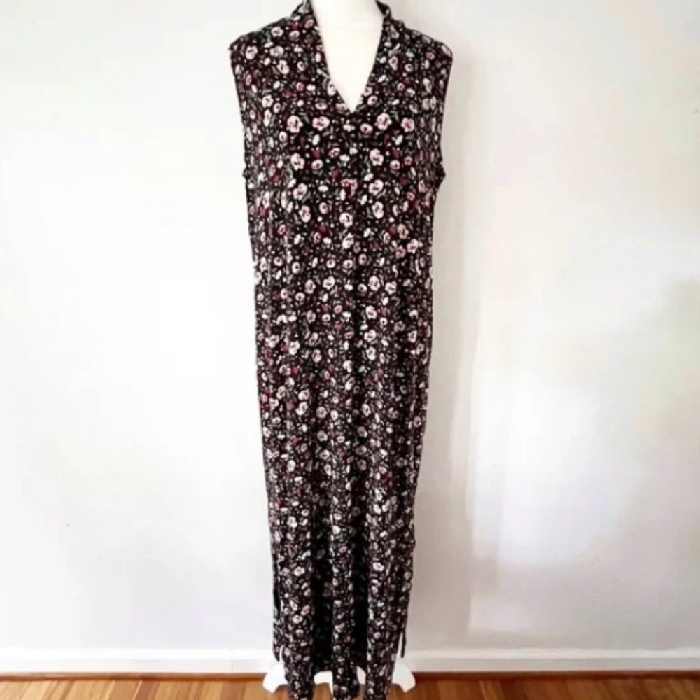 Micro floral long skirt